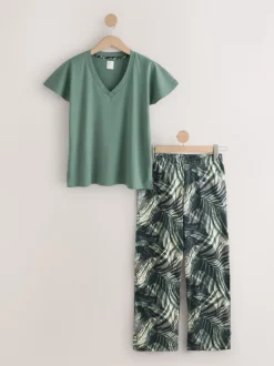 Vert kaki - Pyjama à manches courtes