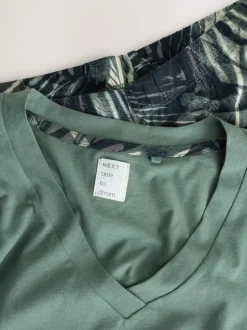 Vert kaki - Pyjama à manches courtes