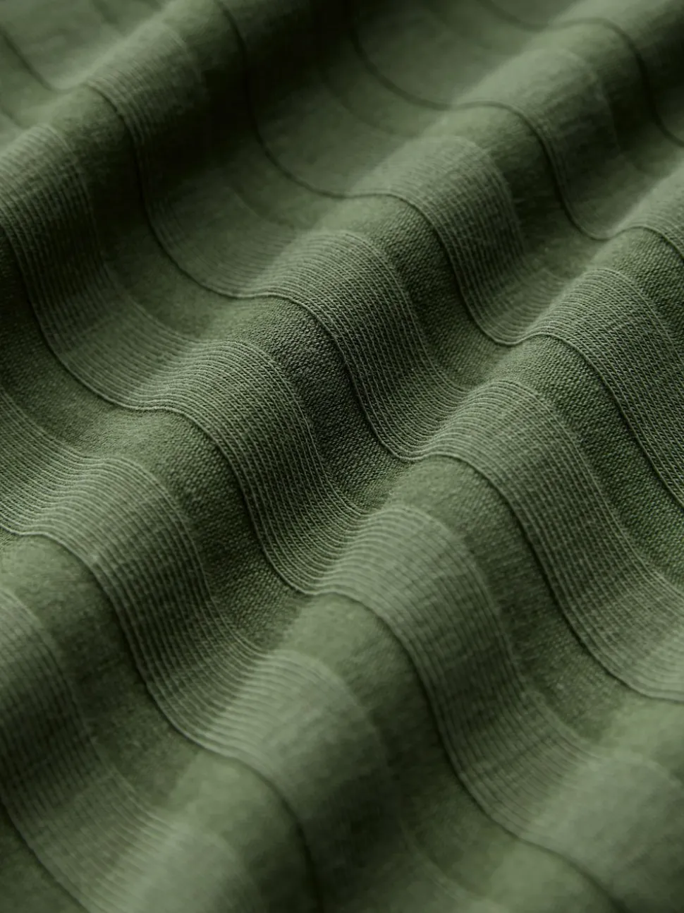 Vert kaki - Robe de grossesse à manches longues et allaitement