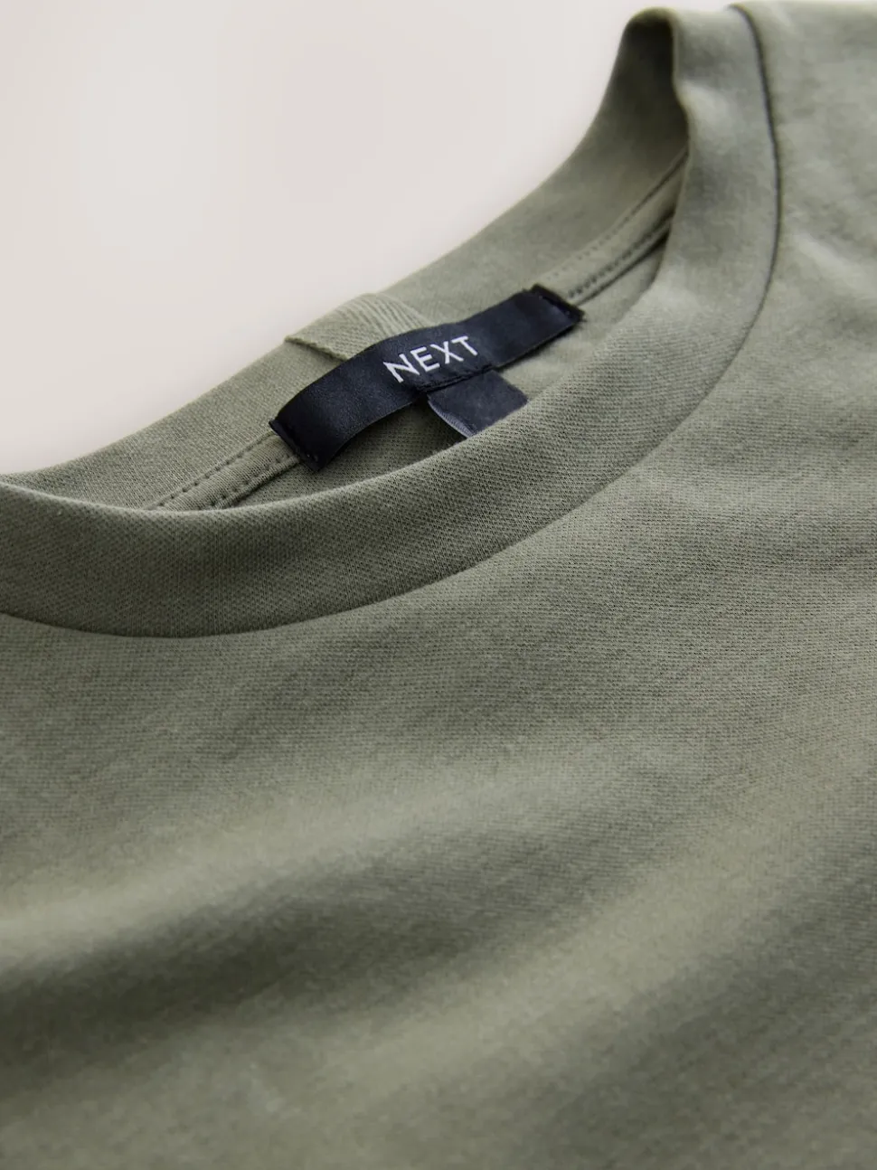 Vert kaki - T-shirt Manche courte Col ras du cou lourd