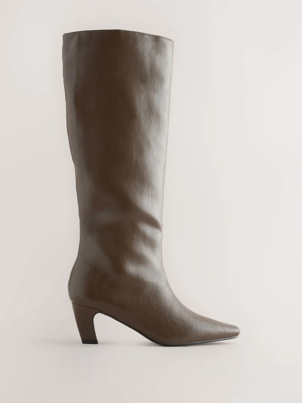 Vert olive - Bottes Forever Comfort® hauteur genou à talons incurvés
