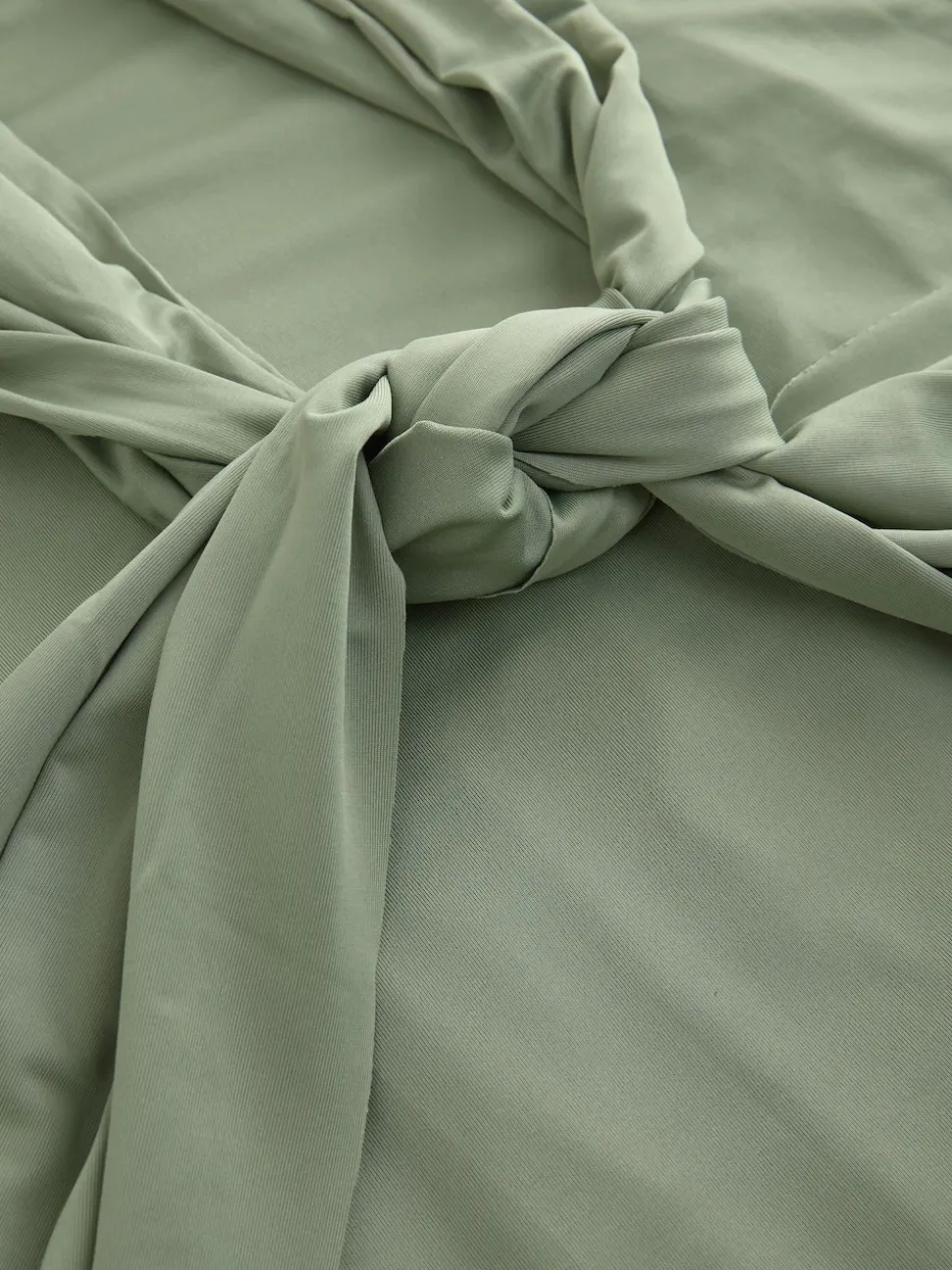 Vert olive - Robe longue de demoiselle d’honneur multicolore en jersey pour invitée de mariage