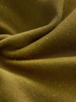 Vert olive - Sweat-shirt long Essentiels coupe décontractée avec poches