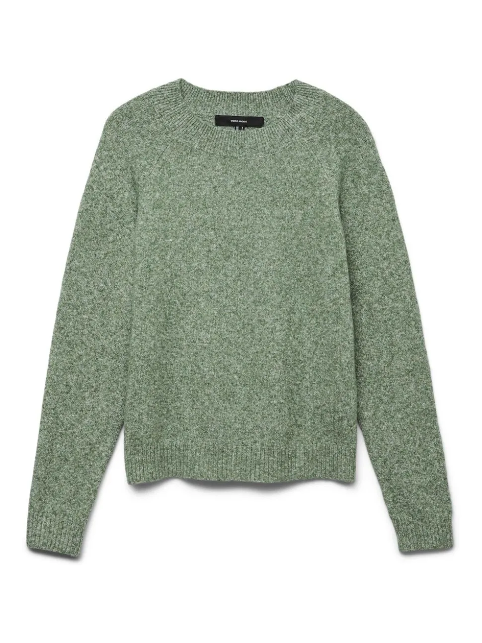 Vert olive - Vero Moda pull doux au toucher en maille confortable à col rond