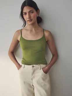 Vert olive - Veste mince de courroie