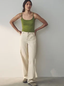 Vert olive - Veste mince de courroie