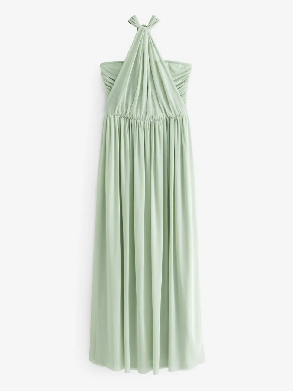Vert sauge clair - Robe longue de demoiselle d’honneur multicolore en maille pour invitée de mariage