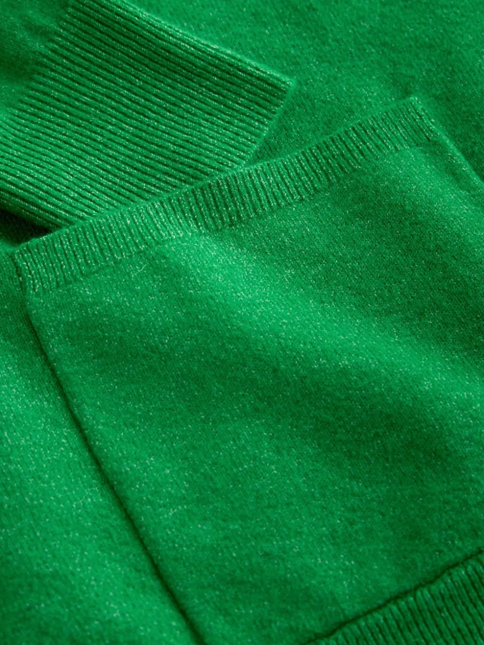 Vert vif - Cardigan ultra-doux à col en V avec poches