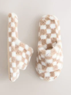 Vert/Blanc - Chaussons Curseur à carreaux