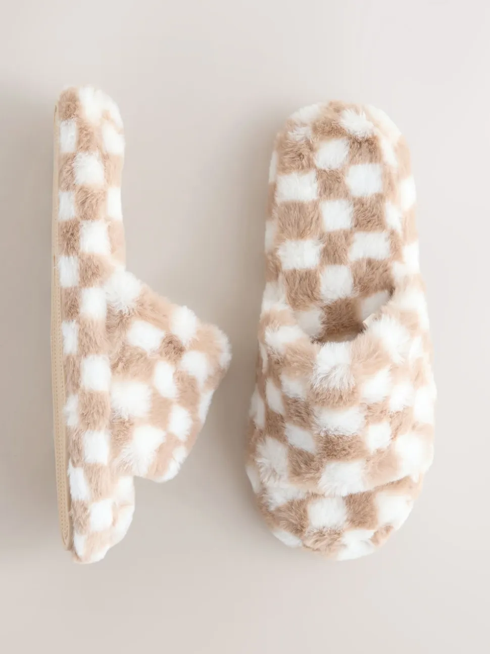 Vert/Blanc - Chaussons Curseur à carreaux