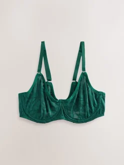 Vert/Ecru - Lot de 2 soutiens-gorge DD-G en dentelle non rembourrés à bonnets complets