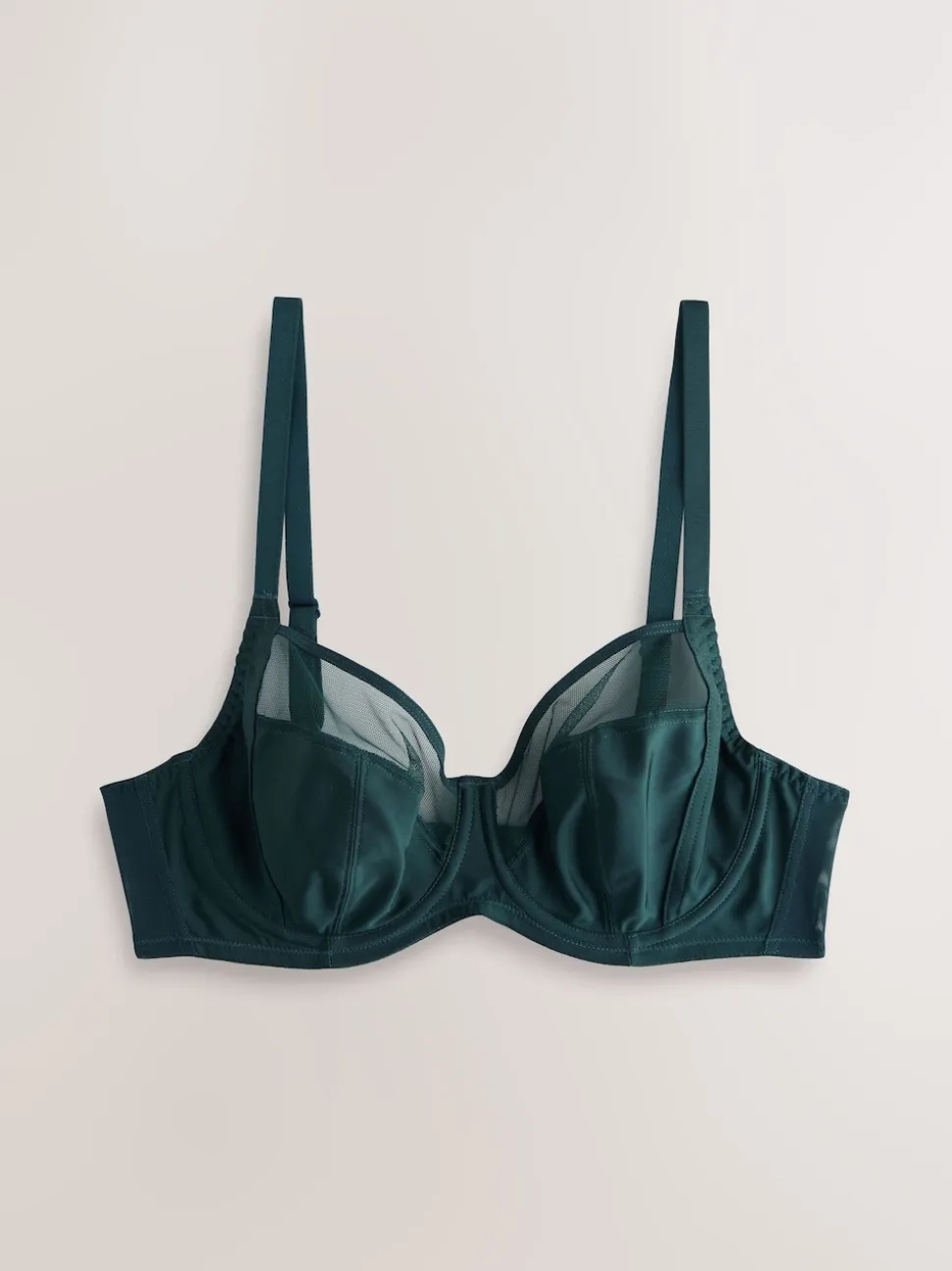 Vert/marine/bleu marine imprimé - DD Lot de soutiens-gorge 3 sans rembourrage pleins avec maintien latéral