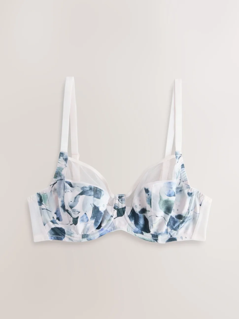 Vert/marine/bleu marine imprimé - DD Lot de soutiens-gorge 3 sans rembourrage pleins avec maintien latéral