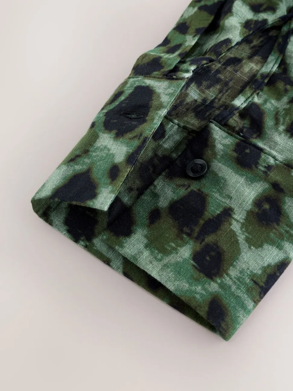Vert/Noir - Chemise de plage