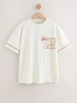 vert/rose - T-shirt de plage imprimé graphique