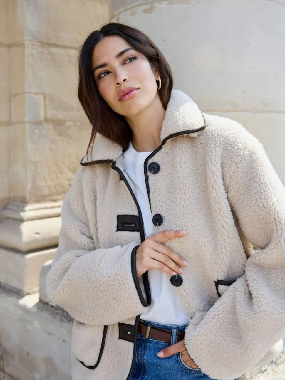 Veste JDY en sherpa