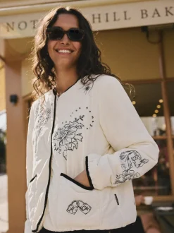 Veste matelassée brodée doublée Borg Rockett St George