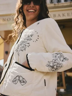 Veste matelassée brodée doublée Borg Rockett St George