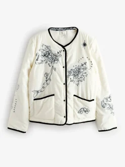 Veste matelassée brodée doublée Borg Rockett St George