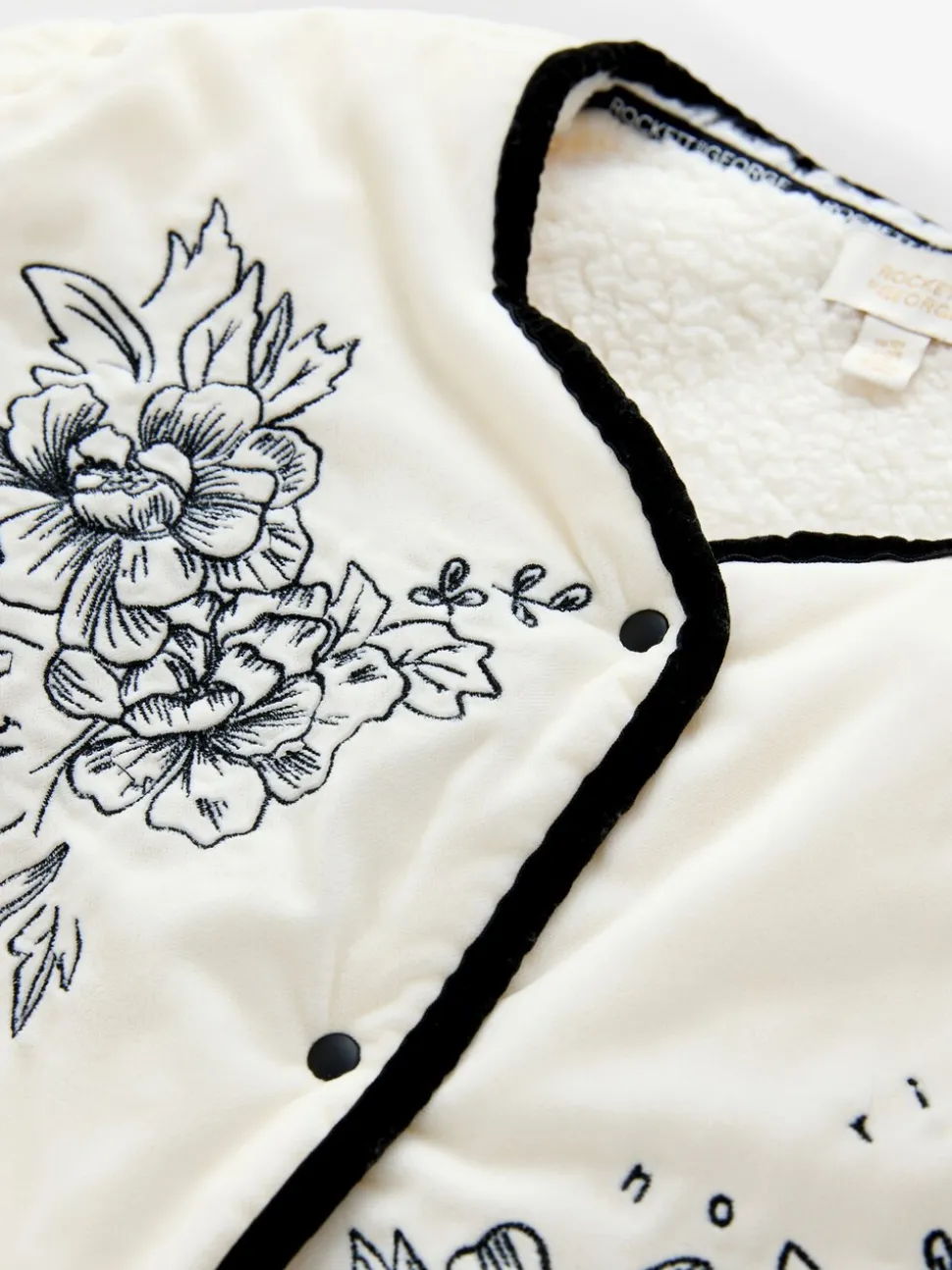 Veste matelassée brodée doublée Borg Rockett St George