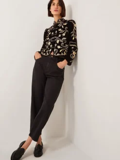 Veste Monsoon Farah en velours brodé