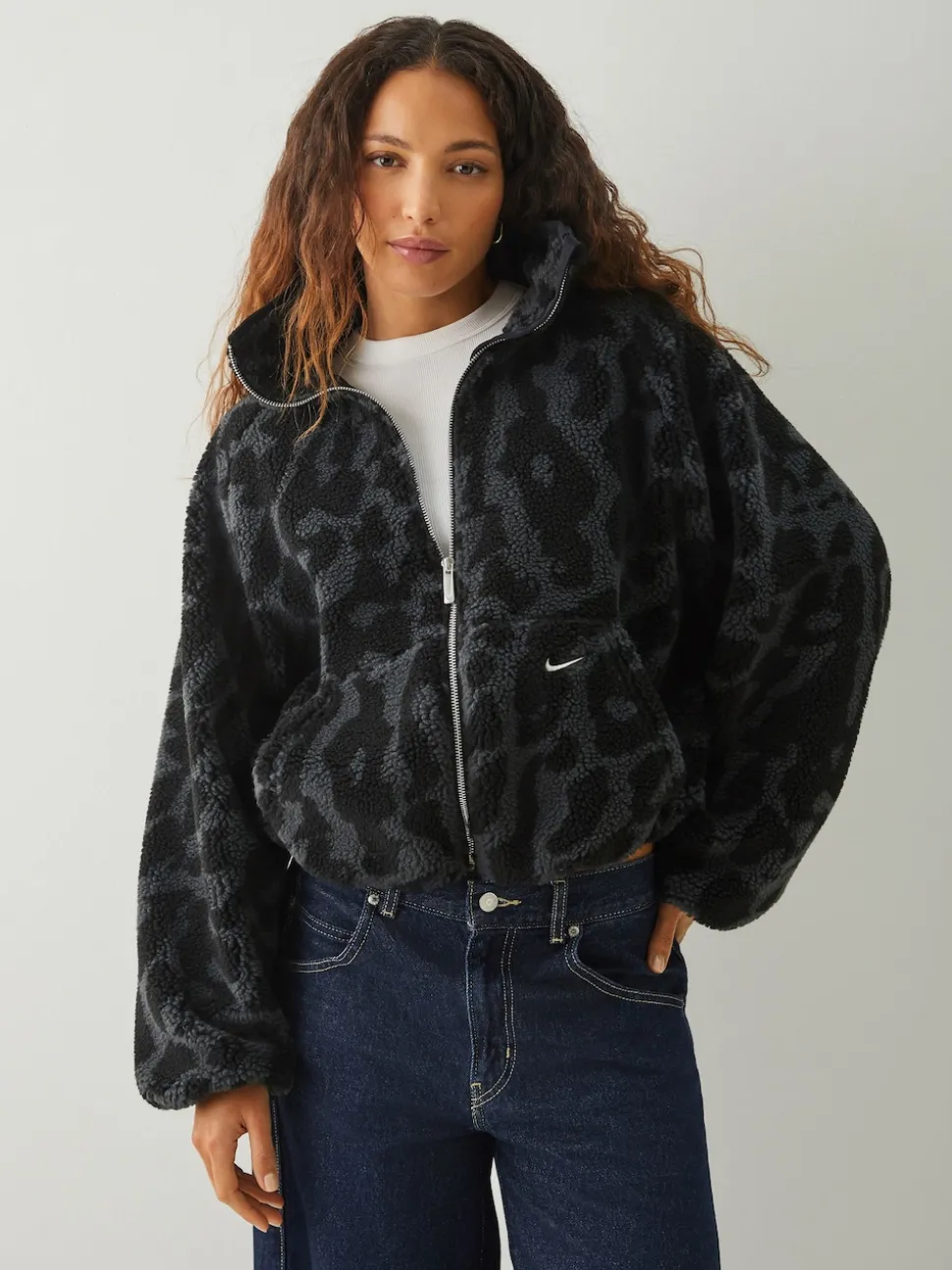 Veste oversize en polaire Nike Sportswear à poils hauts