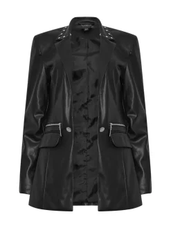 Veste Star by Julien MacDonald en PU à col clouté