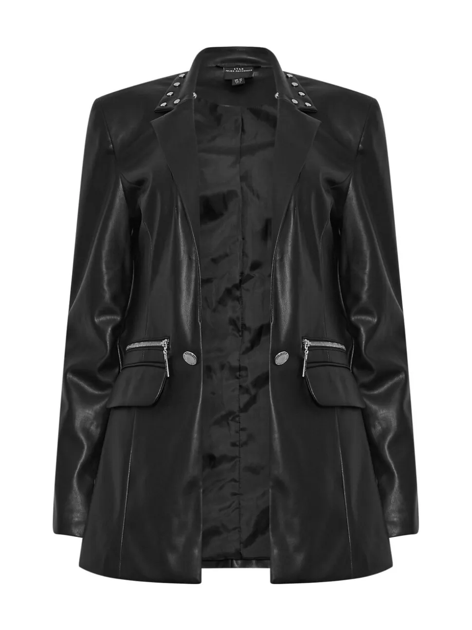 Veste Star by Julien MacDonald en PU à col clouté