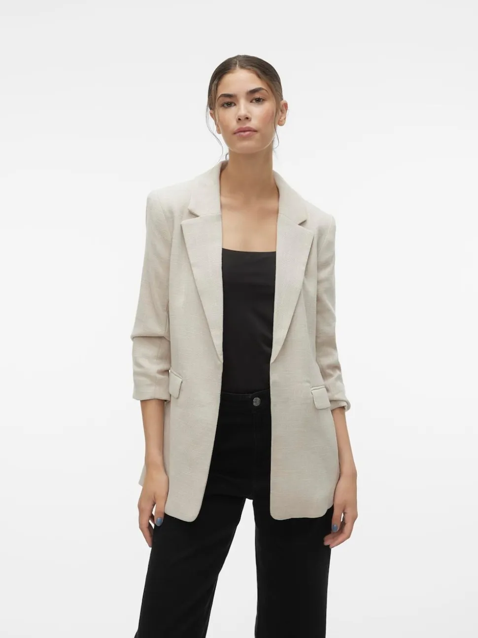 Veste Vero Moda texturée à manches froncées
