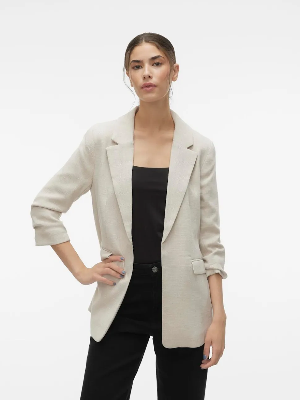 Veste Vero Moda texturée à manches froncées