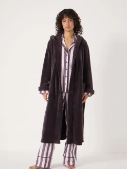 Violet - Hush Robe de chambre à capuche Fluffy
