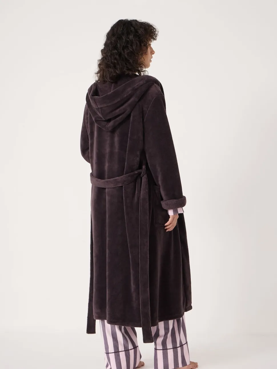 Violet - Hush Robe de chambre à capuche Fluffy