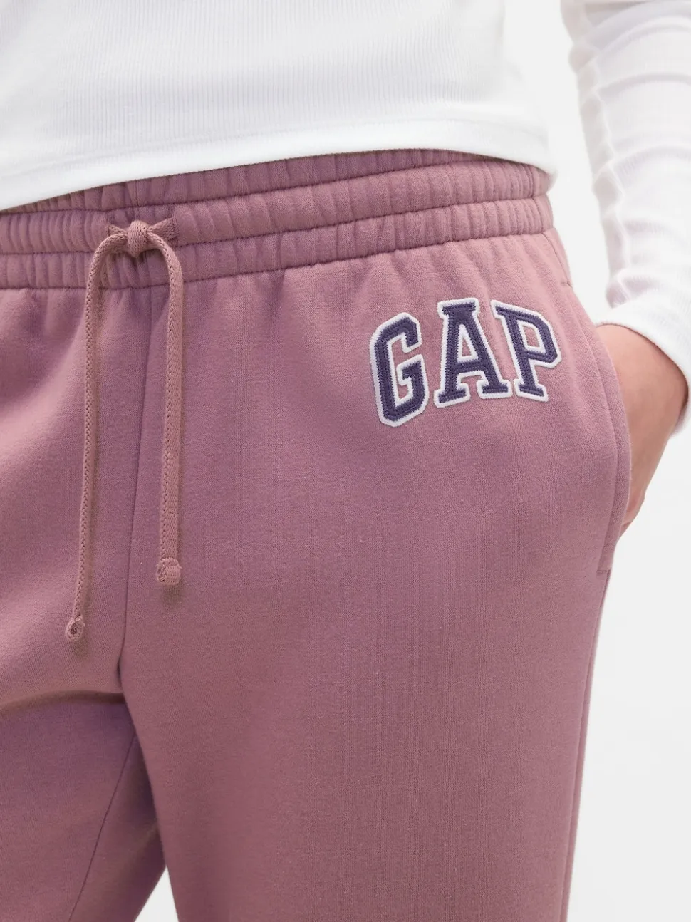 Violet - Jogging Gap droit à logo