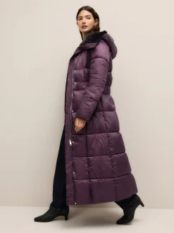 Violet - Manteau long matelassé Résistant à la douche