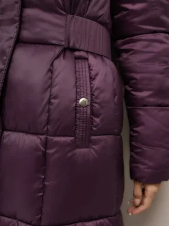 Violet - Manteau long matelassé Résistant à la douche
