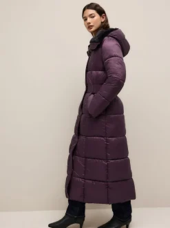 Violet - Manteau long matelassé Résistant à la douche