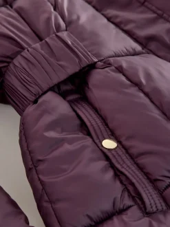 Violet - Manteau long matelassé Résistant à la douche