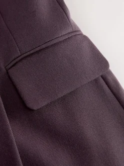 Violet - N.Premium Blazer en sergé de laine Mélange
