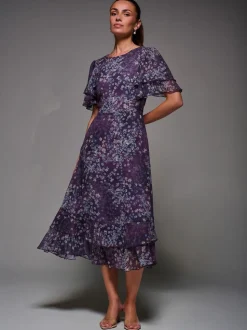 Violet - Robe Jolie Moi Midaxi en mousseline à volants