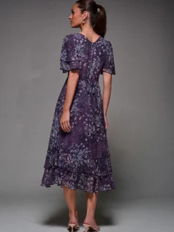 Violet - Robe Jolie Moi Midaxi en mousseline à volants