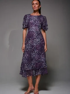 Violet - Robe Jolie Moi Midaxi en mousseline à volants