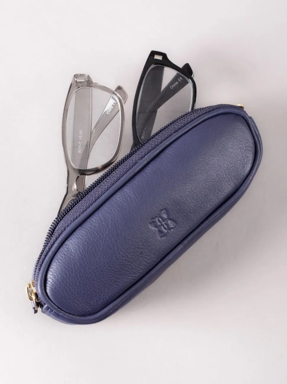 Violet - Étui Lakeland en cuir à deux verres