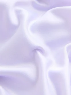Violet lavande - Robe longue de demoiselle d’honneur en satin à col bénitier pour mariage