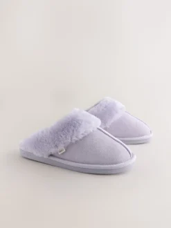 Violet lilas - Faux Fur Mule Slippers