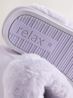 Violet lilas - Faux Fur Mule Slippers