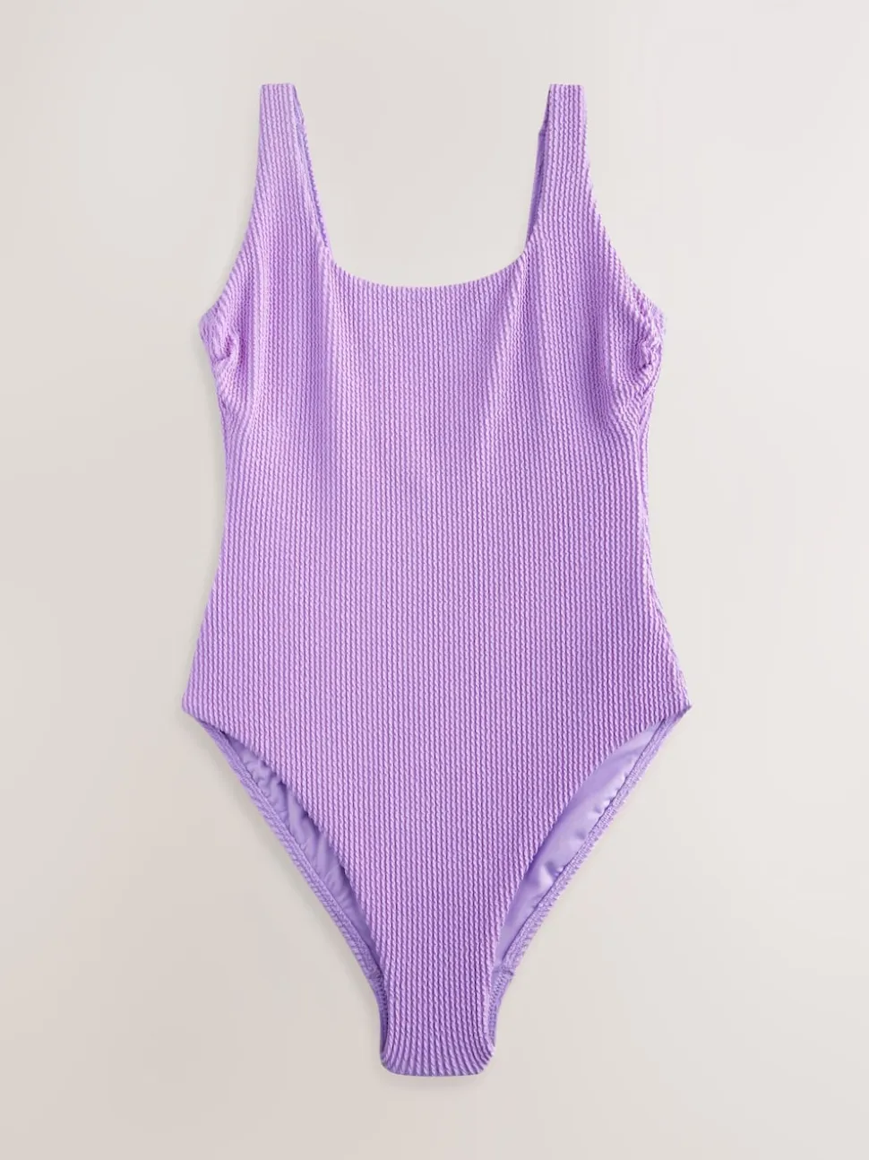 Violet lilas - Maillot de bain gainant à encolure dégagée
