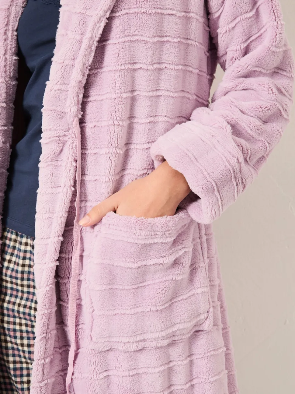 Violet lilas - Robe de chambre texturée confortable FatFace