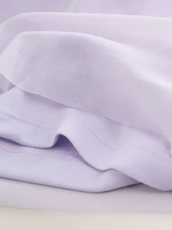 Violet lilas - Robe longue de demoiselle d’honneur multicolore en maille pour invitée de mariage