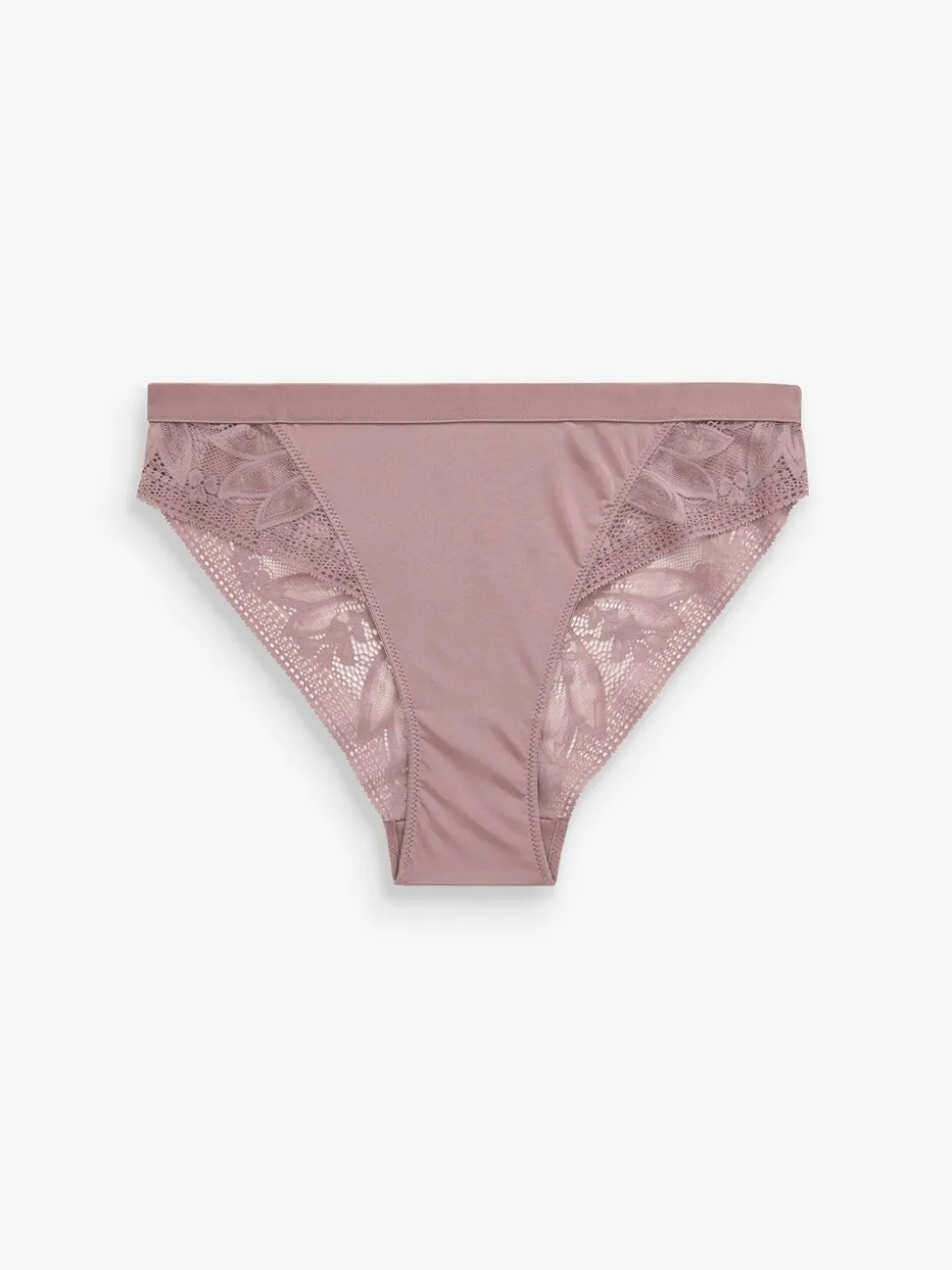 Violet Noir/mauve - Lot de 2 culottes en microfibre et dentelle