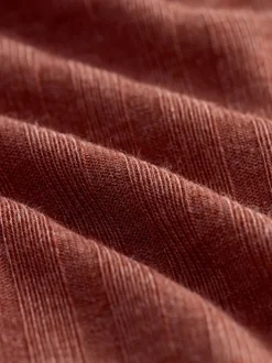 Violet rouille/Cream/mauve - Lot de 3 gilets côtelés à bretelles et col rond
